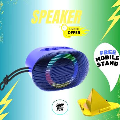 GUGGU 10W Bluetooth Speaker with 6 Hours Wireless Playback ,RGB Light speakerSD3 10 W Bluetooth Party Speaker