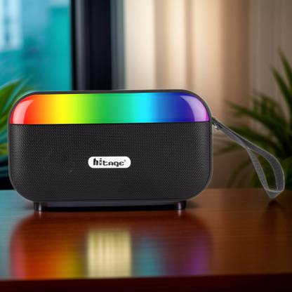 Hitage BT-5.0 Portable Luster TWS Wireless Speaker with Stereo Effect, Type C Charging 5 W Bluetooth Party Speaker