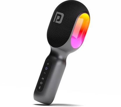 Portronics Dash 2 Wireless Bluetooth Karaoke Mic with 10W Speaker, Upto 10Hrs Playtime Microphone