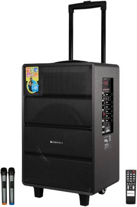 ज़ेबरोनिक्स Zeb-Monster pro 2X12L2(Banjo),LED display, Wireless BT with v4.2, wireless mic 80 W ब्लूटूथ पार्टी स्पीकर