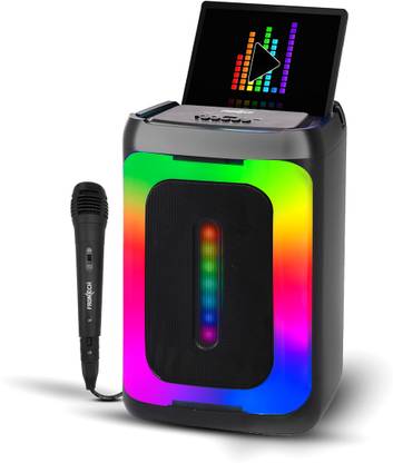 Frontech NEO Karaoke Bluetooth Speaker| RGB Light Panel| Karaoke Mic|TWS (SW-0207) 18 W Bluetooth Party Speaker