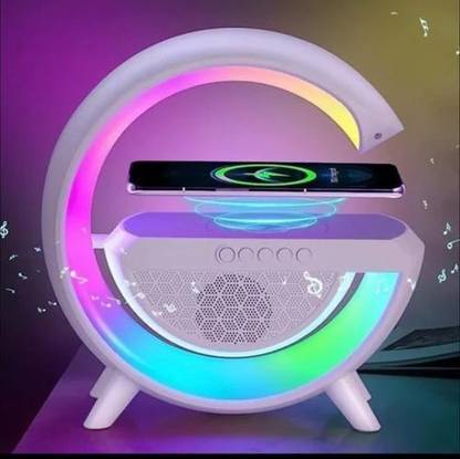 4uonly G Shape Bluetooth Speaker with Wireless Charger Home Audio jki15 56 W Bluetooth Party Speaker