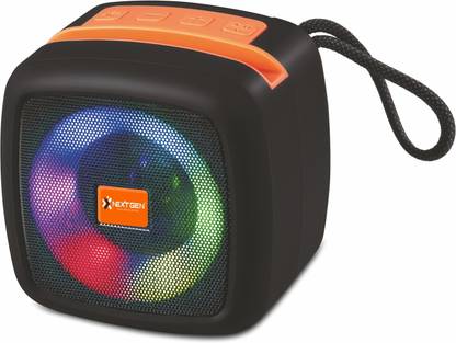 NEXTGEN 5W Wireless Mini DJ Bluetooth Speaker with Powerful Bass and RGB Party Lights 5 W Bluetooth Party Speaker