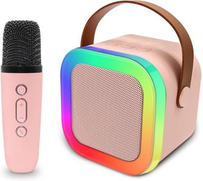 nunki trend K12 Speaker Machine Bluetooth-Compatible Wireless Karaoke Mic Speaker with RGB 5 W Bluetooth Speaker
