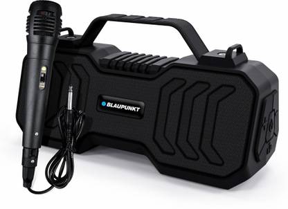 Blaupunkt Atomik BB20 20W Boombox I Wireless Mic I Outdoor BT Speaker with Carrying Strap 20 W Bluetooth Party Speaker