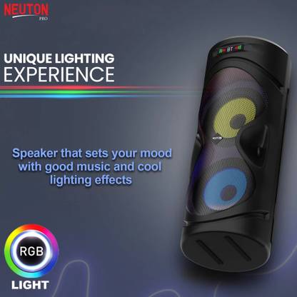 NEUTON Boom Double Woofer with Wired Mic,Remote 30 W Bluetooth speaker (2.0 Channel) 30 W Bluetooth Party Speaker