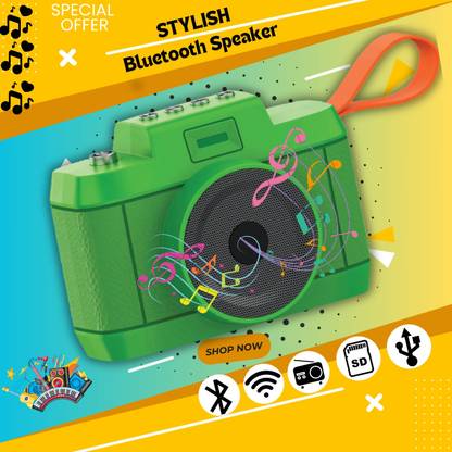 YAROH click bluetooth speaker-enjoy Big sound & Unique Design with USB,MicroSD,FM N429 10 W Bluetooth Party Speaker