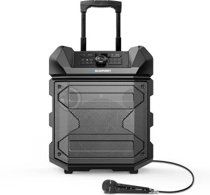 Blaupunkt ROCK&ROLL PS150 Wireless Party Speaker with Karaoke Mic, 4500mAh Battery,Rugged, 150 W Bluetooth PA Speaker