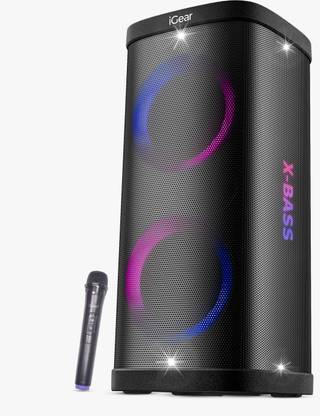 iGear X-Bass 100, 100W Monstrous Pro Sound, Upto 6Hrs Playtime, Built-in Powerbank, 100 W Bluetooth Party Speaker