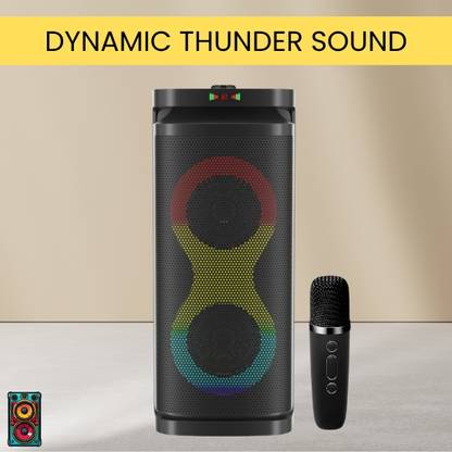 SACRO A1 (PORTABLE BLUETOOTH PARTY SPEAKER) Stereo Sound With Wireless Karaoke MicP453 40 W Bluetooth Party Speaker