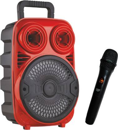 Dotsun 8-inch Woofer, Wireless Mic, RGB Lights ,USB Input Bluetooth Tower Speaker 35 W Bluetooth Party Speaker