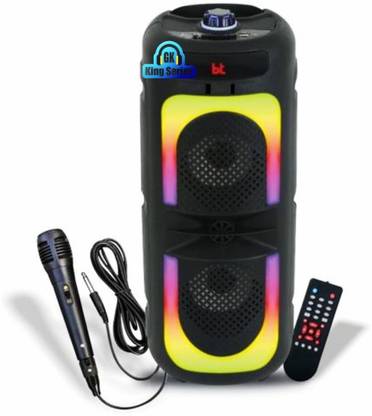 Gk King Series RGB Lighting Dual 4-inch Portable Karaoke Players Wireless USB BlueTooth 20 W Bluetooth Party Speaker