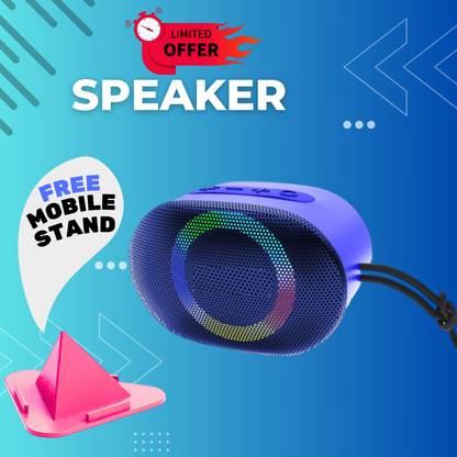 GUGGU 10W Bluetooth Speaker with 6 Hours Wireless Playback ,RGB Light speakerSD439 10 W Bluetooth Party Speaker