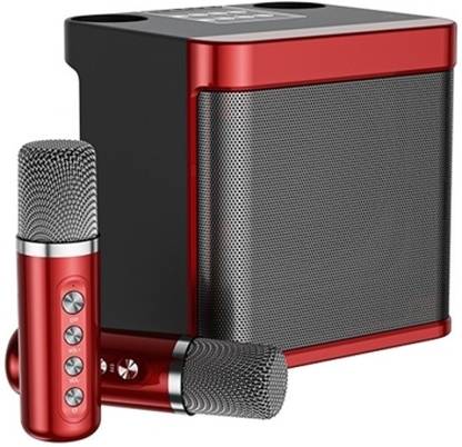 dkian Karaoke Dual Mic Bluetooth Speaker Stereo Bass Subwoofer Party 100 W Bluetooth Party Speaker