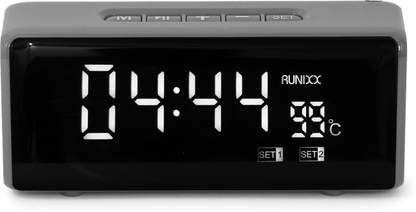 Runixx wireless outdoor Speaker With Clock and Temperature on Display 15 W Bluetooth Party Speaker