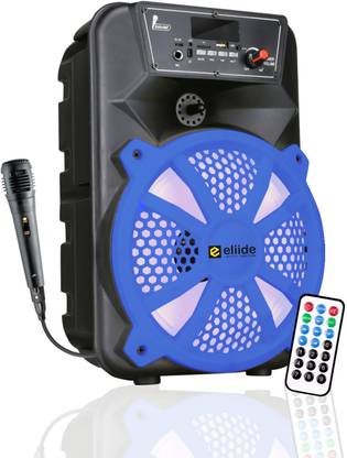 ELIIDE 40W Zumba Trolley Speaker - Karaoke Mic, 5 Hrs Music time, USB, TF Card, BT V5.0 40 W Bluetooth Party Speaker