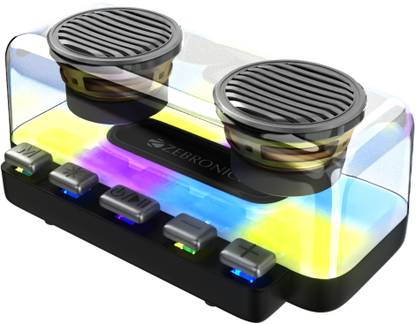 ZEBRONICS Music Bomb 20 Portable wireless, 36h backup,TWS,FM Radio, AUX, USB, mSD 15 W Bluetooth Party Speaker
