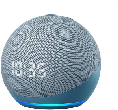 Alexa Amazon Echo Dot 4th Gen with clock | LED display with Alexa Assistant Smart Speaker