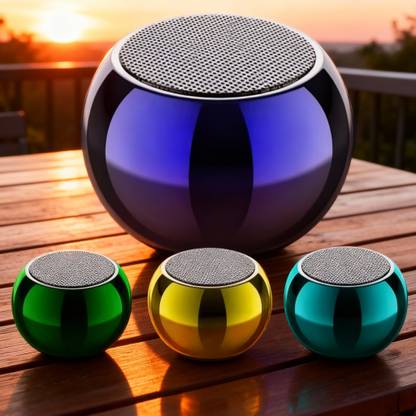 Shivana Mini Bluetooth Speaker, Mini Boost, M4 Wireless Coin Speaker with Google & Siri Assistant Smart Speaker