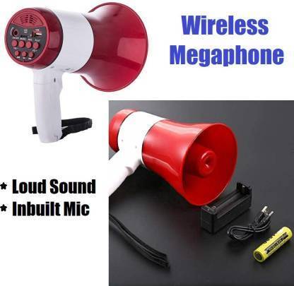 fecson Megaphone for Announcement Rechargeable with Recording, BLUETOOTH/USB 10 W Bluetooth Party Speaker