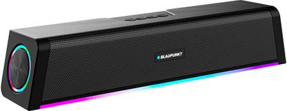 Blaupunkt SBA22 Pro| Dual Radiators I QUARTZ Cut Shape I Ring Lights | BT, USB, AUX, TWS 20 W Bluetooth Soundbar