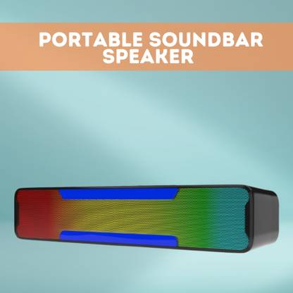 SACRO Megabar (PORTABLE HOME TV SOUNDBAR) High Quality Sound With RGB Light QE304 25 W Bluetooth Soundbar