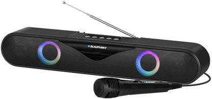 Blaupunkt SBA20 Koncert with 2000 mAh Battery,Karaoke Ready with party RGB Lights 20 W Bluetooth Soundbar
