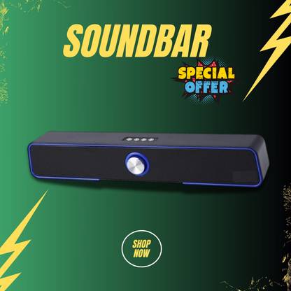 GUGGU 10W Bluetooth Soundbar with 4 Hours Wireless Playback Bluetooth SpeakersER494 10 W Bluetooth Soundbar