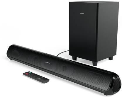 Portronics Pure Sound Pro X1 Soundbar with Wired Subwoofer, USB, AUX In, Remote Control, 100 W Bluetooth Soundbar
