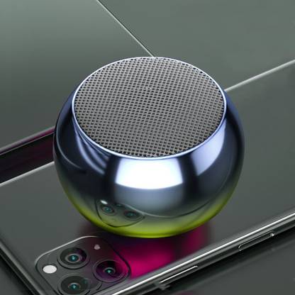 Fitty M4 Mini Bluetooth Speaker USB Charging 360 Surround Sound Effect Portable with Google, Alexa & Siri Assistant Smart Speaker
