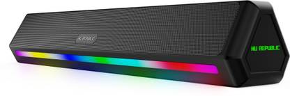 Nu Republic PartyBox 240 With 16 Hrs Playtime, Dual 52mm Dynamic Driver, Multi RGB LED Light 24 W Bluetooth Speaker