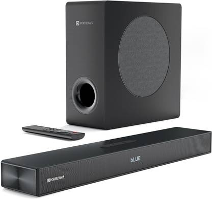 Portronics Pure Sound 110 140W 2.1 Home Theatre with Wired Subwoofer 140 W Bluetooth Soundbar