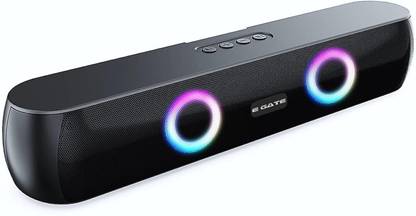 Egate C 210 RGB Light | Upto 15 Hrs Backup 2000mAh | Dual Drivers & Passive Radiator 20 W Bluetooth Soundbar