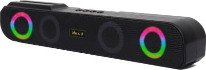 ME&U jukebarpro BT soundbar 10 hour Play time RGB light 2000 mah battery USB FM TWS 25 W Bluetooth Soundbar
