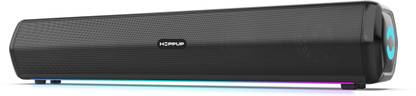 HOPPUP X1 with BTv5.3, RGB LEDS, TWS Function & 2 Full Range Drivers 24 W Bluetooth Soundbar