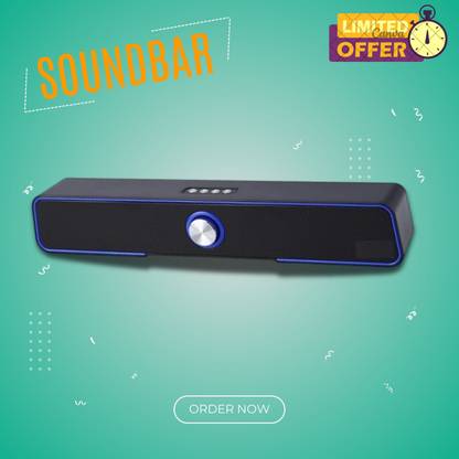 FRONY 10W Bluetooth Soundbar with 4 Hours Wireless Playback Bluetooth SpeakersUL502 10 W Bluetooth Soundbar