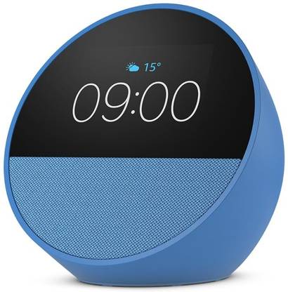 Alexa Echo Spot (2025 release), Smart alarm clock with vibrant sound and Bluetooth with Alexa Assistant Smart Speaker
