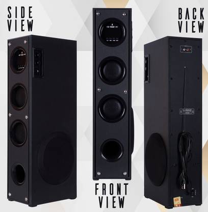 Quaranel Bluetooth Speaker Built In Subwoofers 140 W Bluetooth Tower Speaker