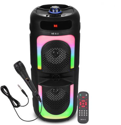 ME&U partymatepro MU62 WITH FM USB BLUETOOTH WIRED MIC RGB LIGHT 1000 W Bluetooth Home Audio Speaker