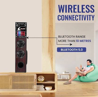 QuillQuarry NHD-4Tower Multimedia Speaker System Remote Control 110 W Bluetooth Tower Speaker