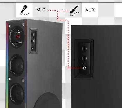 QuillQuarry NC-Tower Multimedia Speaker System Remote Control 100 W Bluetooth Tower Speaker