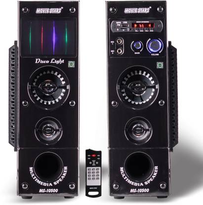 MOVIE STARS MS-10500 Double Tower Speaker System 100 W Bluetooth Tower Speaker