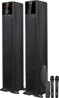 artis SoundHub 500 Dual Tower Speaker With LED display,Wireless Mic and remote control 400 W Bluetooth Tower Speaker