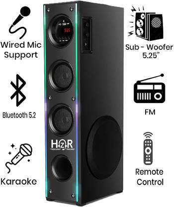 HZR Multimedia Dj Box Music System Home theatre 120 W Bluetooth Tower Speaker