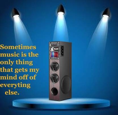 Quaranel HO-EH Tower Multimedia Speaker System Remote Control 100 W Bluetooth Tower Speaker