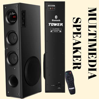 Quaranel JD-943/J Tower Multimedia Speaker System Remote Control 100 W Bluetooth Tower Speaker