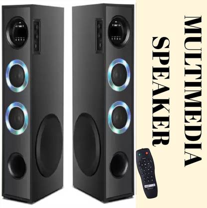 Yoment Multimedia Floor Standing Speaker System Deep Bass, FM Radio, USB 100 W Bluetooth Tower Speaker