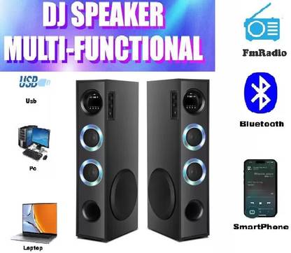 ultiads 89-DSY Multimedia Tower Speaker Dj System 100 W Bluetooth Tower Speake 100 W Bluetooth Tower Speaker