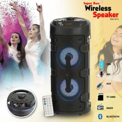 FRONY YYY_669Y_4210 WIRELESS SUPER BASS SPEAKER WITH WIRED MIC,RBG LIGHT TOWER SPEAKER 48 W Bluetooth Tower Speaker