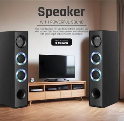 Yoment DJ Bluetooth Music System Home theater 100 W Bluetooth Tower Speaker
